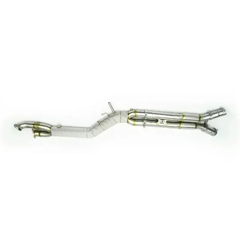 car exhaust pipe  Equal length middle exhaust 89mm 3.5-inch middle pipe  for BMW M3/M4 G80/G8X G83 G82 3.0T 2021-2023