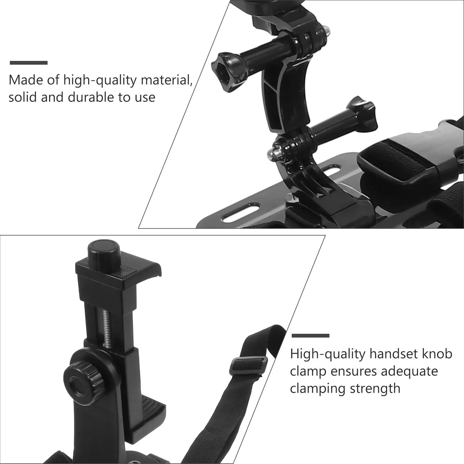 

1Set Headwear Fixing Rack Adjustable Strap for Video Making Lovers Professional Smartphone Holder Headwear Fixing Rack