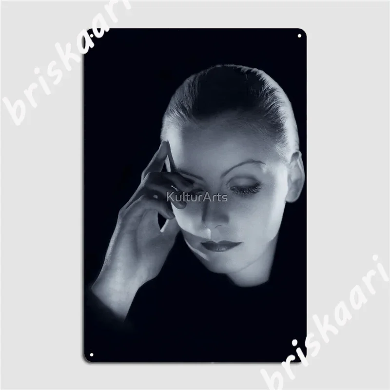 Greta Garbo Mata Hari 1931 carteles de Metal Mural de pared sala de estar platos personalizados carteles de estaño