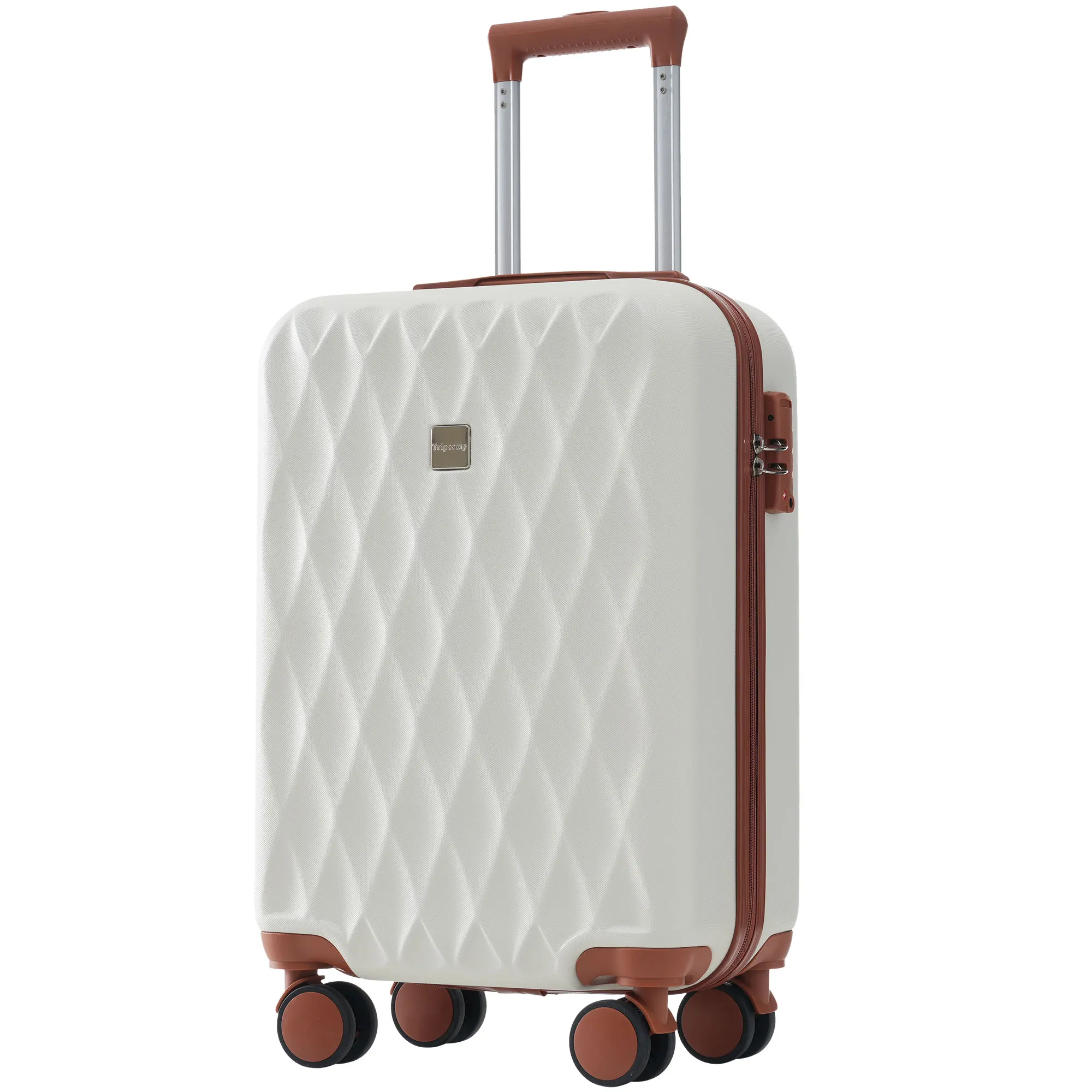 Hardshell Suitcase Luggage with cosmetic bag, suitcase hand luggage 4 Rolls ABS Material TSA Custom Lock S36 *