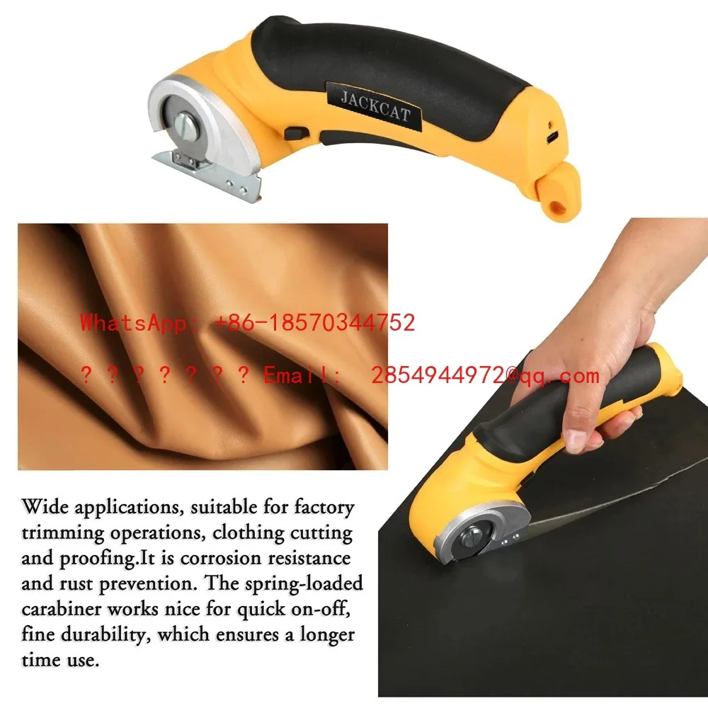 6mm Electric Scissor Cutting Thickness Fabric Cutting Machine Paperboard Leather Plastic Trimmer Electric Rotary Cloth Cutter