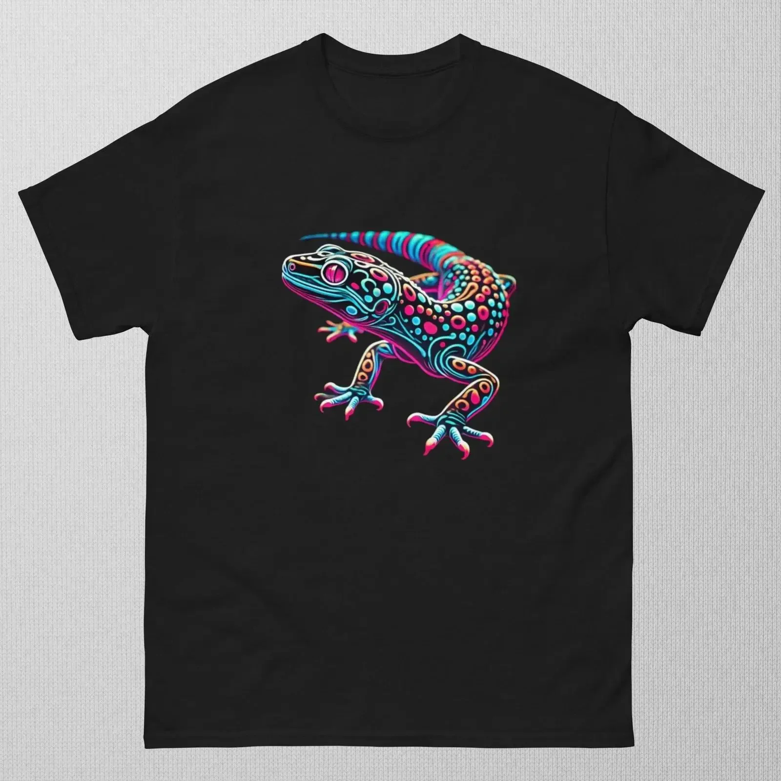 Doodle Leopard Gecko T Shirt Kiwi Pet Unique 472 vintage Washed Stylish fashion Casual Slightly Comfortable Unisex Breathable
