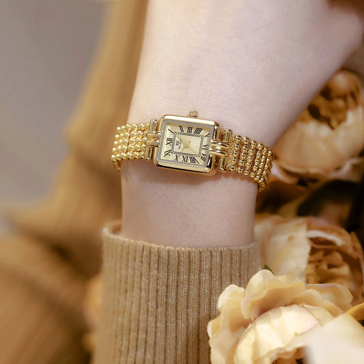 2025 Новые популярные часы, роскошные золотые часы, романтические часы в стиле ретро, женские часы Relojes Para Mujer