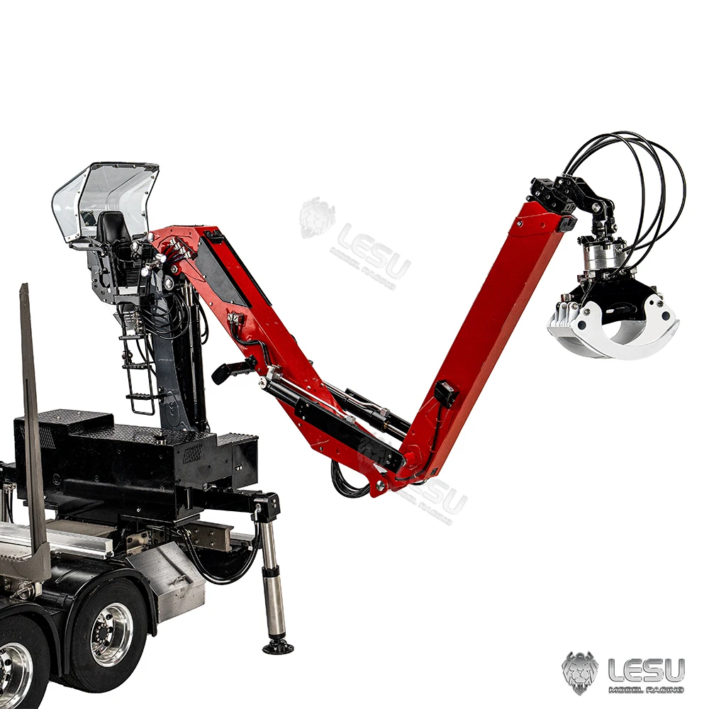 

In Stock LESU Hydraulic RC Metal Wood Timber Crane Painted Assembled Radio Control Model without Cabin Not Included Woods