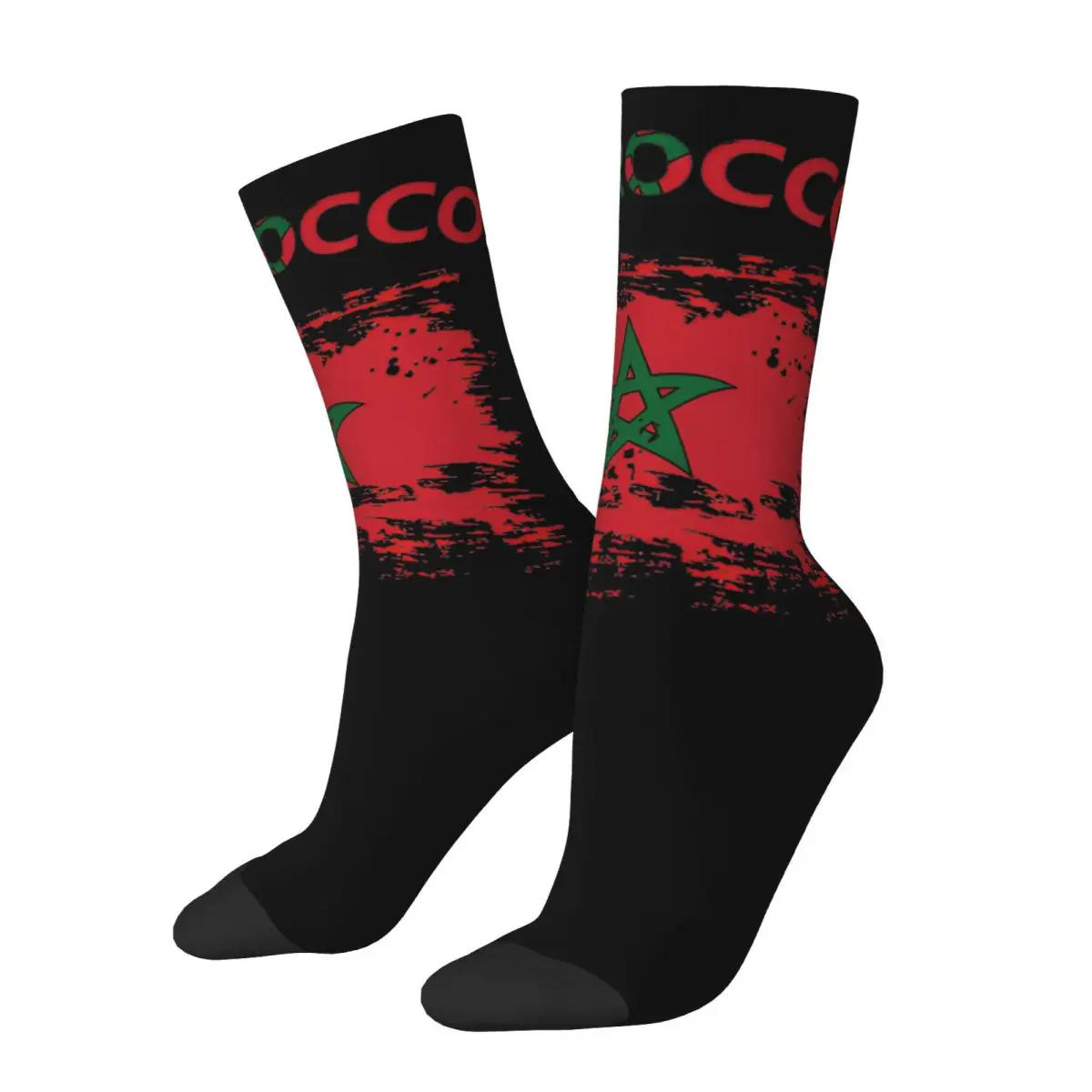 

Morocco Middle Socks for Women Men Merchandise All Seasons Comfortable Middle Tube Socks Sweat Absorbing