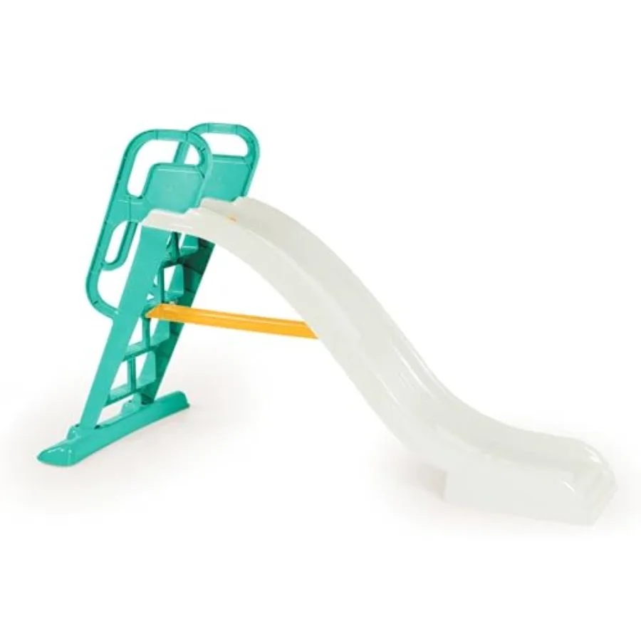 

Big Splash Slide for Indoor or Outdoor Use with Water Connection Feature, Sturdy Ladder and Gripping Handrails for Safety, Whit
