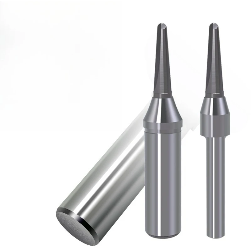 Woodworking Slotting Milling Cutter V-shaped Round TCT Taper Bottom Knife Circular Groove Slotting 12.7mm Shank Milling Cutter