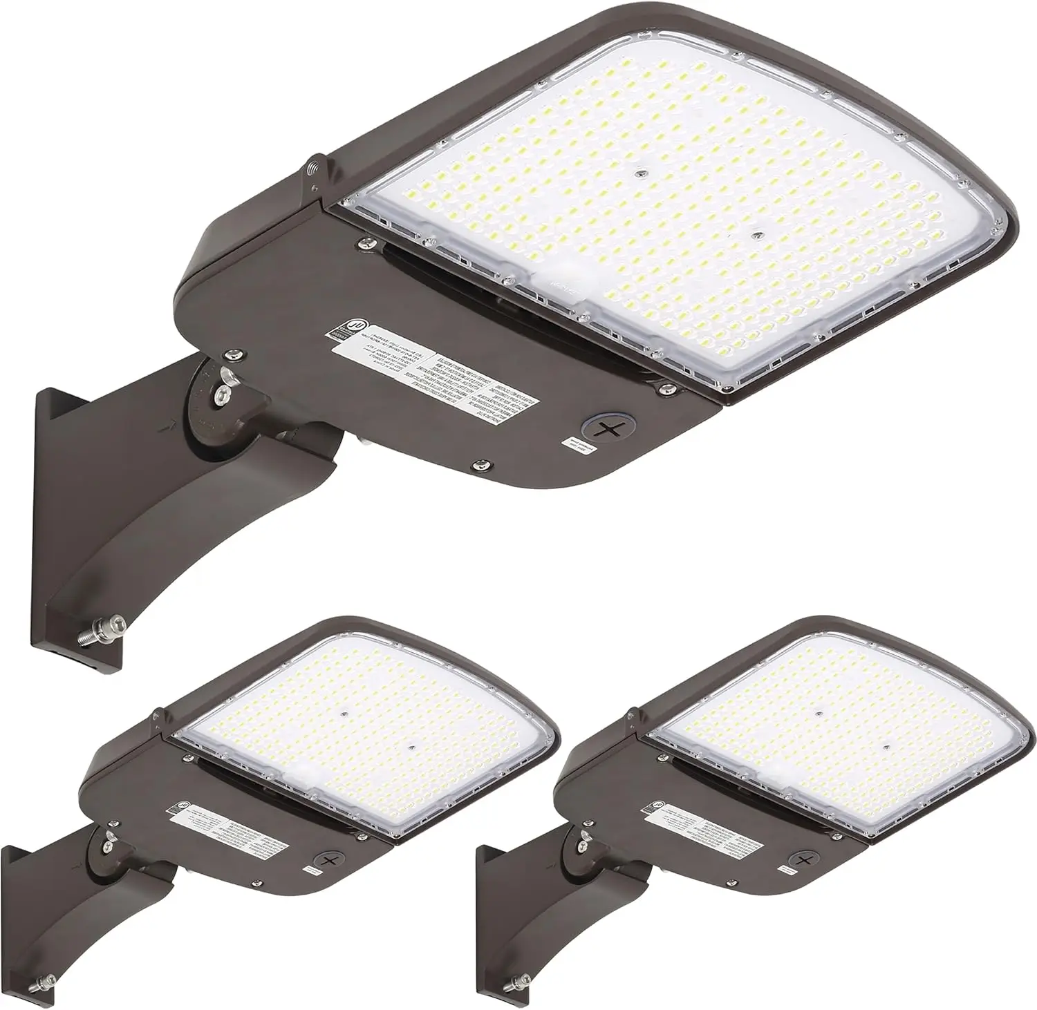 3 Pack LED 150W/200W Switchable Parking Lot Light, 150LM/W LED Street Lighting with Photocell Sensor[400W-600W HPS Equiv.]