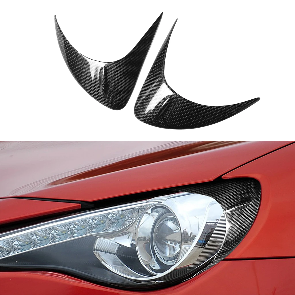 

1 Pair Carbon Fiber Front Head Light / Rear Lamp Eyebrow Stickers For Subaru BRZ For Toyota GT86 2012 2013 2014 2015 2016