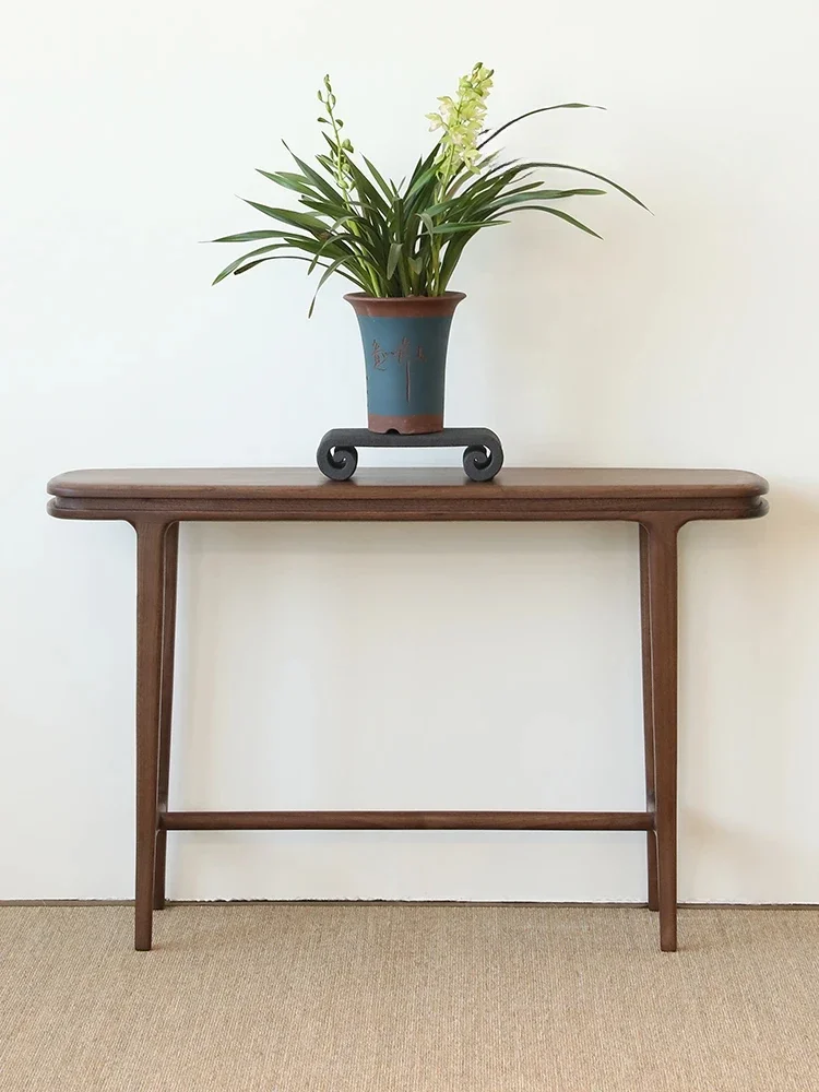 

New Chinese Style Home Wall Console Tables Ultra Narrow Solid Wood a Long Narrow Table
