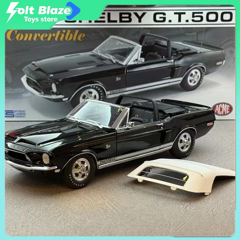 

ACME 1/18 Ford Shelby GT500 KR 1968, литая под давлением модель мышечного автомобиля, высокодетальная копия, моделирование, коллекционные автомобили, игрушки для мальчиков, подарок