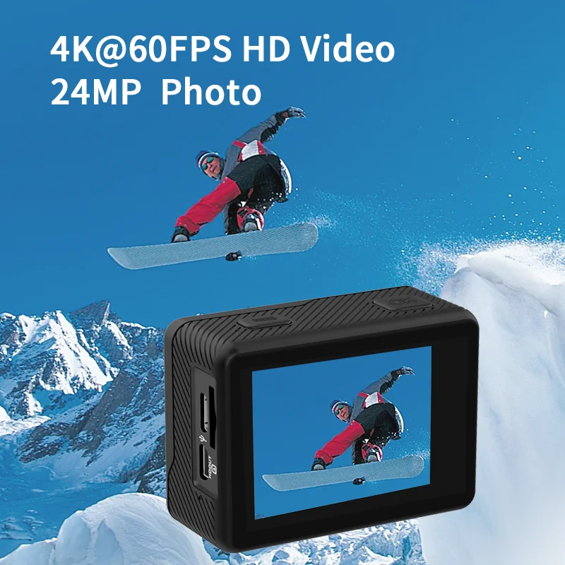 OEM ODM Underwater Camcorder Waterproof Camera Remote Control WiFi 4K30fps Action Camera