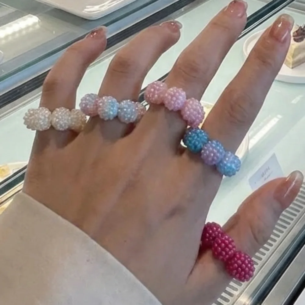 5 Pcs/Set Creative Stress Relief Finger Rings Calming Adjustable Sensory Rings Relax Fidget Finger Massager For Women Men Office