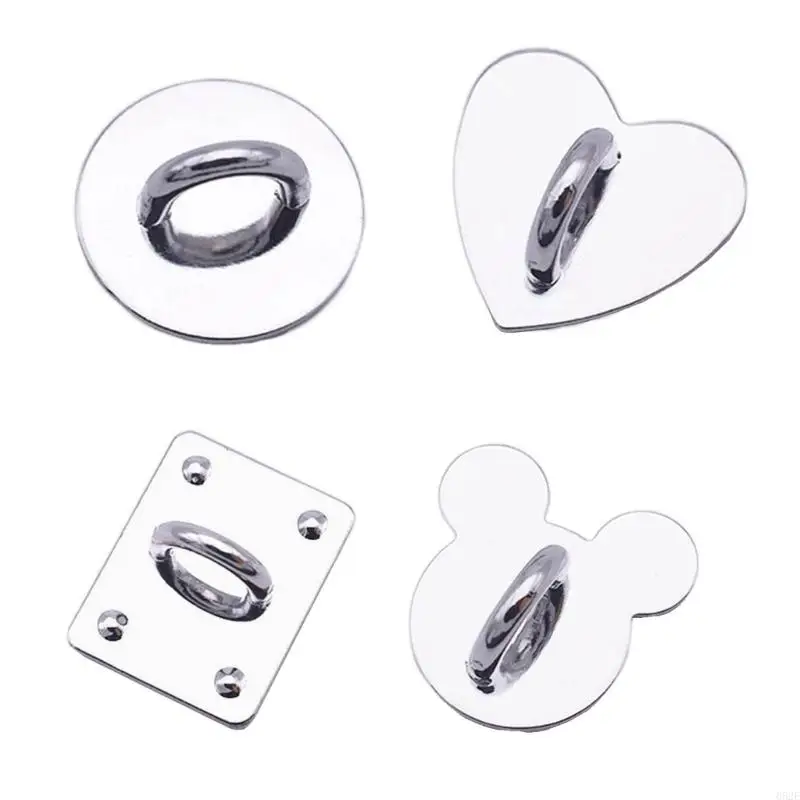 

652E Pack of 10 Phone Charm Holder Buckles Phone Case Finger Rings Stand