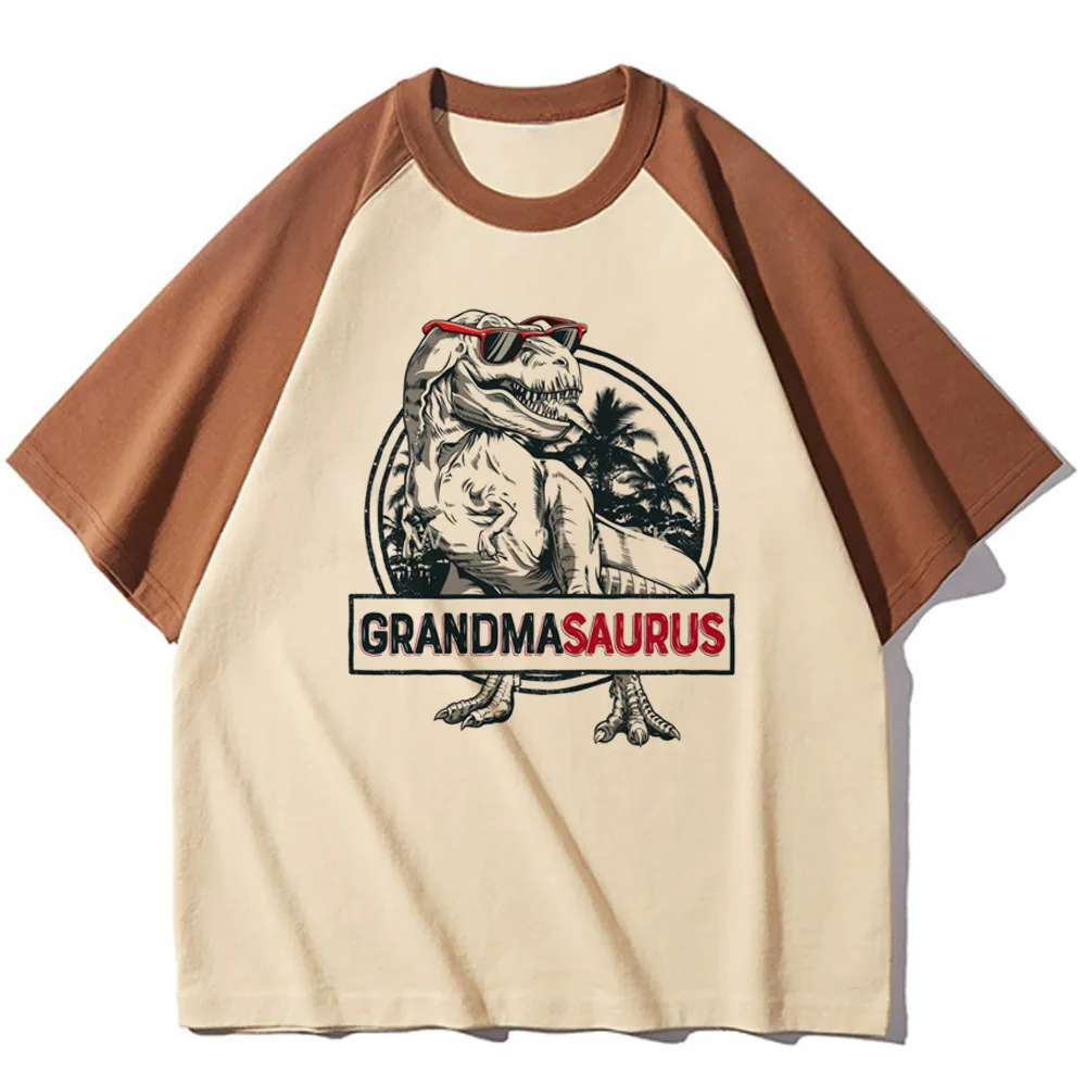 Dinosaur Tee women graphic tee patterned tshirt female 2000s manga streetwear clothing