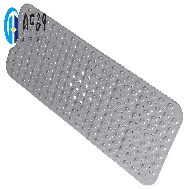 

AF89-Нескользящий коврик для ванны, удлиненный коврик для ванны, коврики для душа с присосками и сливными отверстиями, коврик для ванны для ванной комнаты