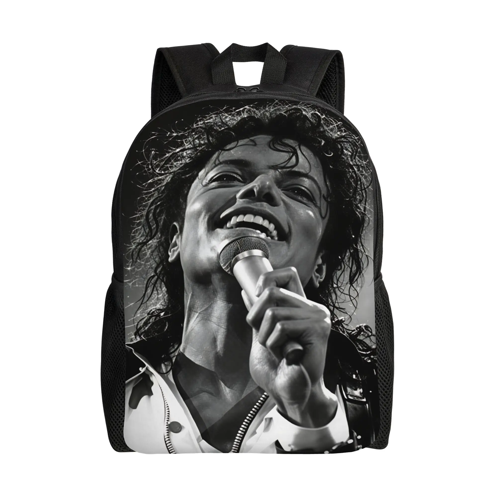 Michael Jackson King of Pop MJ Backpack  Girl Polyester Daily Backpacks Print Cute High School Bags Rucksack