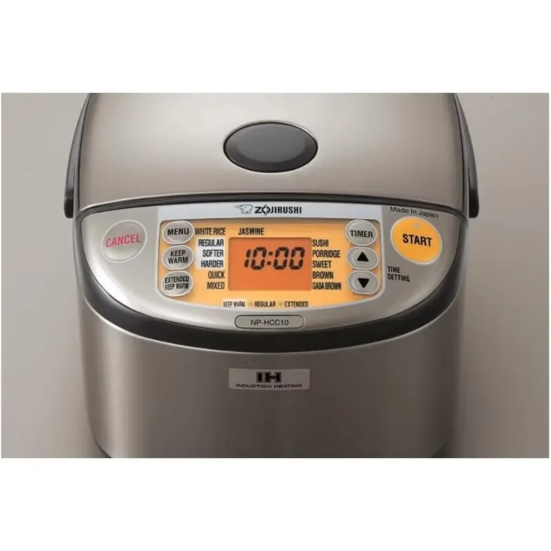 Zojirushi NP-HCC18XH Induction Heating System Rice Cooker and Warmer, 1.8 L, Stainless Dark Gray