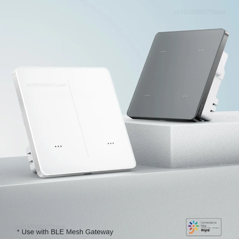 Xiaomi-linptech qt1bleスマートウォールスイッチ,1, 2, 3, 4ギャング,タッチセンサー,LEDライトスイッチ,Mijiaアプリケーションで動作,ライトコントロール