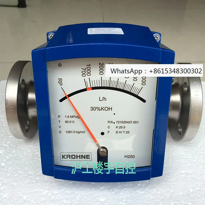 Customized KROHNE Cologne H250H/RR1/M9/K1/EX Metal Tube Float Flowmeter Rotameter DN20