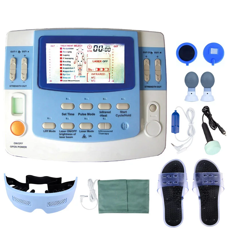 

Integrated Physical Therapy With Ultrasound Tens & Ems Physiotherapy Equipment 7 Channels With and sleep function