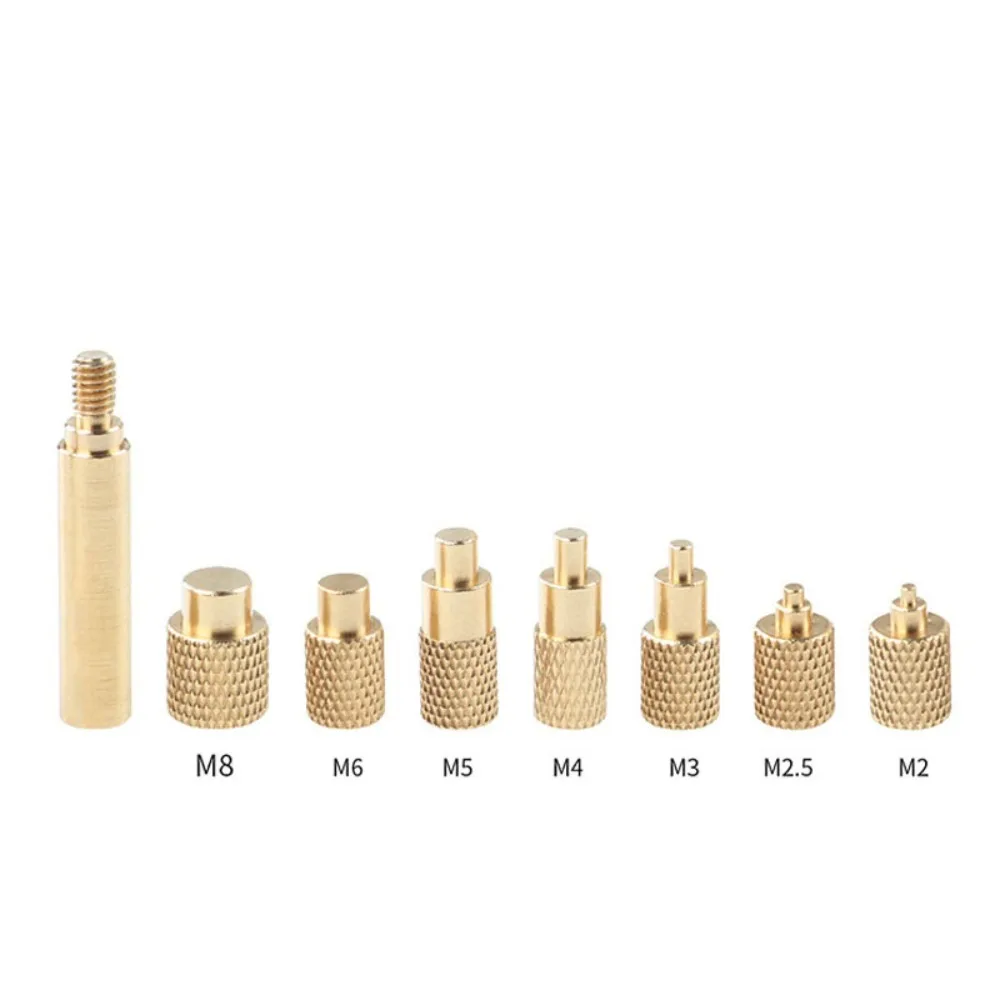 

8 Pcs Durable M2-M8 Heat Insert Nut Brass Set Heat Insertion Tool Tool Internal Thread Knurled Nut Insertion
