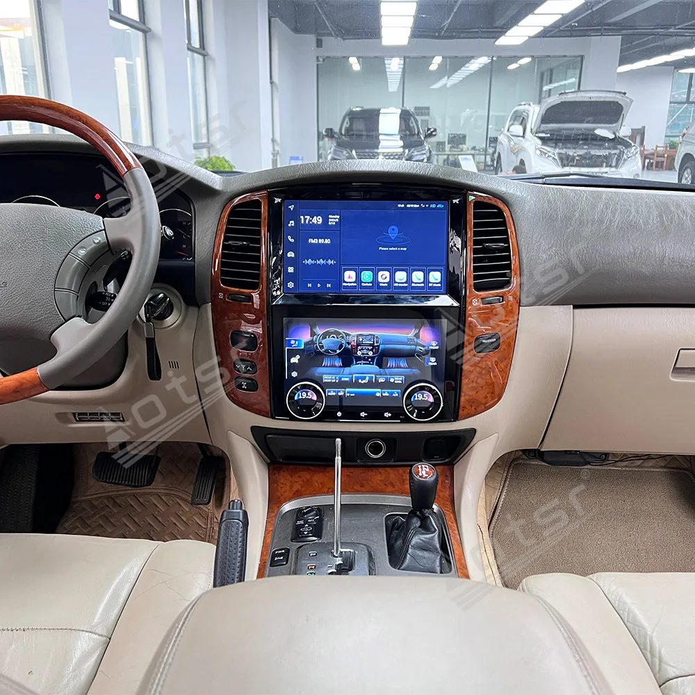 10'' Android 13 for Toyota Land Cruiser LC 14-17 Tesla Style Touch Car Screen Navigation Carplay Car Radio DSP BT 4G WIFI Led