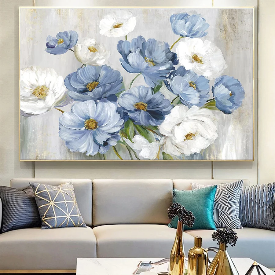 

5D Diamond Embroidery Picture Kit New Modern Art Beautiful Flowers Diamond Painting Mosaic Cross Stitch Adult Decoration Gift