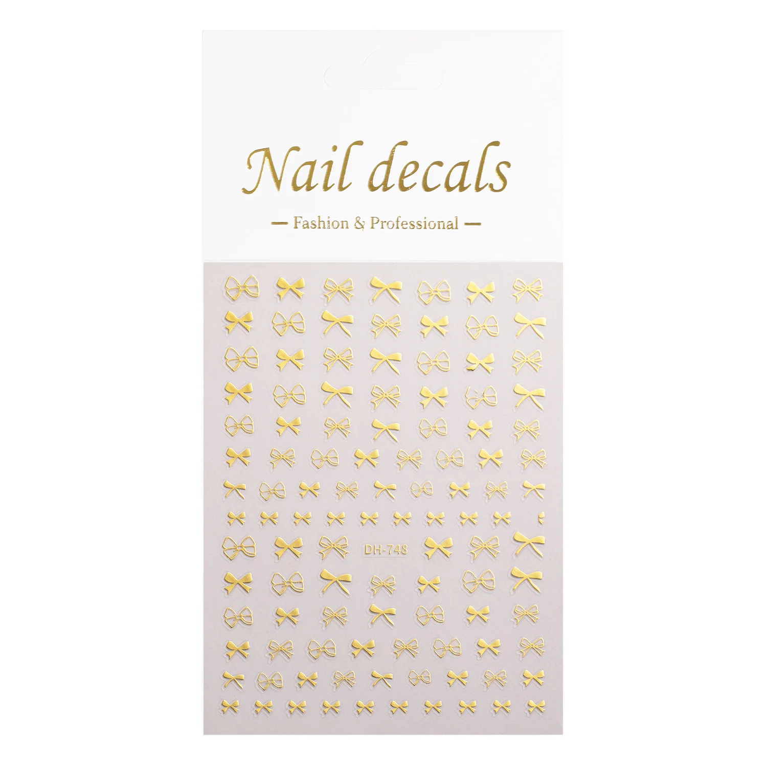 5 قطع من ملصقات DIY ذات القوس المجوف على الطراز الياباني البسيط، وملصقات أظافر ذاتية اللصق #4