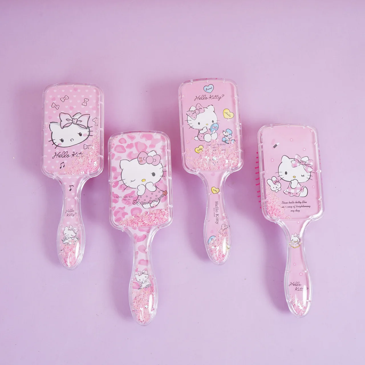 

Kawaii Sanrio KT Cat Air Cushion Comb Sanrio Decorative Combs Cute Portable Massage Combs Cartoon Animation Girls Comb Girl Gift