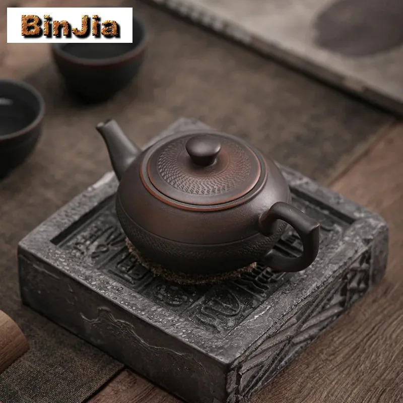 260 مللي الصينية Qingxi الأرجواني الفخار إبريق الشاي اليدوية القفز سكين وعاء اليابانية صانع الشاي غلاية درينكوير اكسسوارات جمع #4