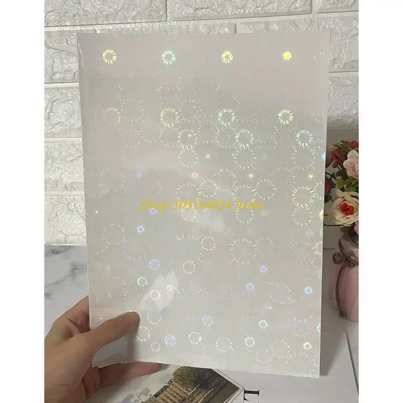 N5KE Butterfly Holographical Cold Laminated Film Butterfly Glass Heart Dots Holographical Cold Laminated Film