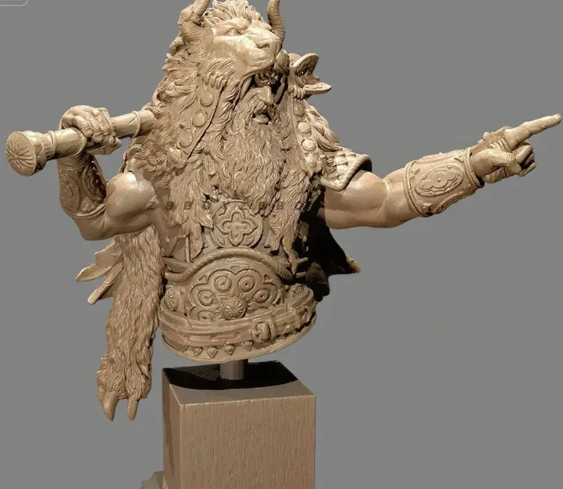 

55mm 70mm Resin model kits colorless and self-assemble （3D Printing ） TD-6243/3D