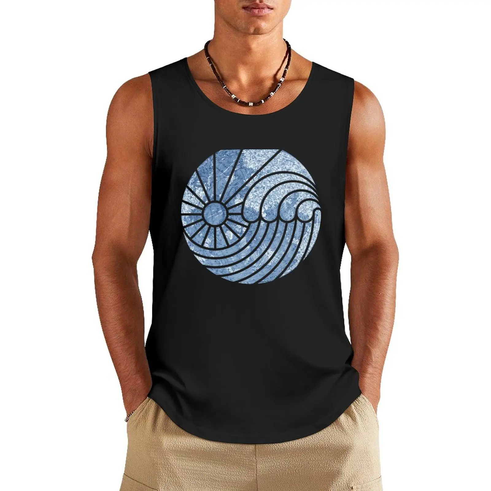 Sea of Serenity Tank Top muscular man anime t-shirts T-shirt male Gym T-shirts for men