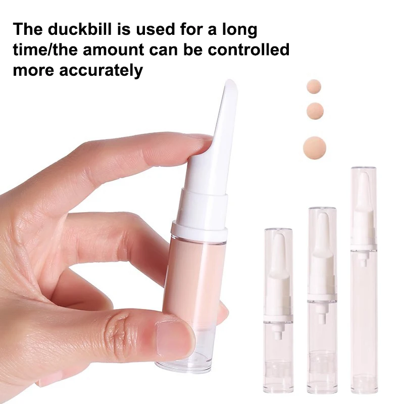Bouteille distributrice de fond de teint transparent 5/10/15ml, Portable, conteneur d'échantillon d'essence de voyage, sans air, Gel pour les yeux sous vide, crème, Tubes vides