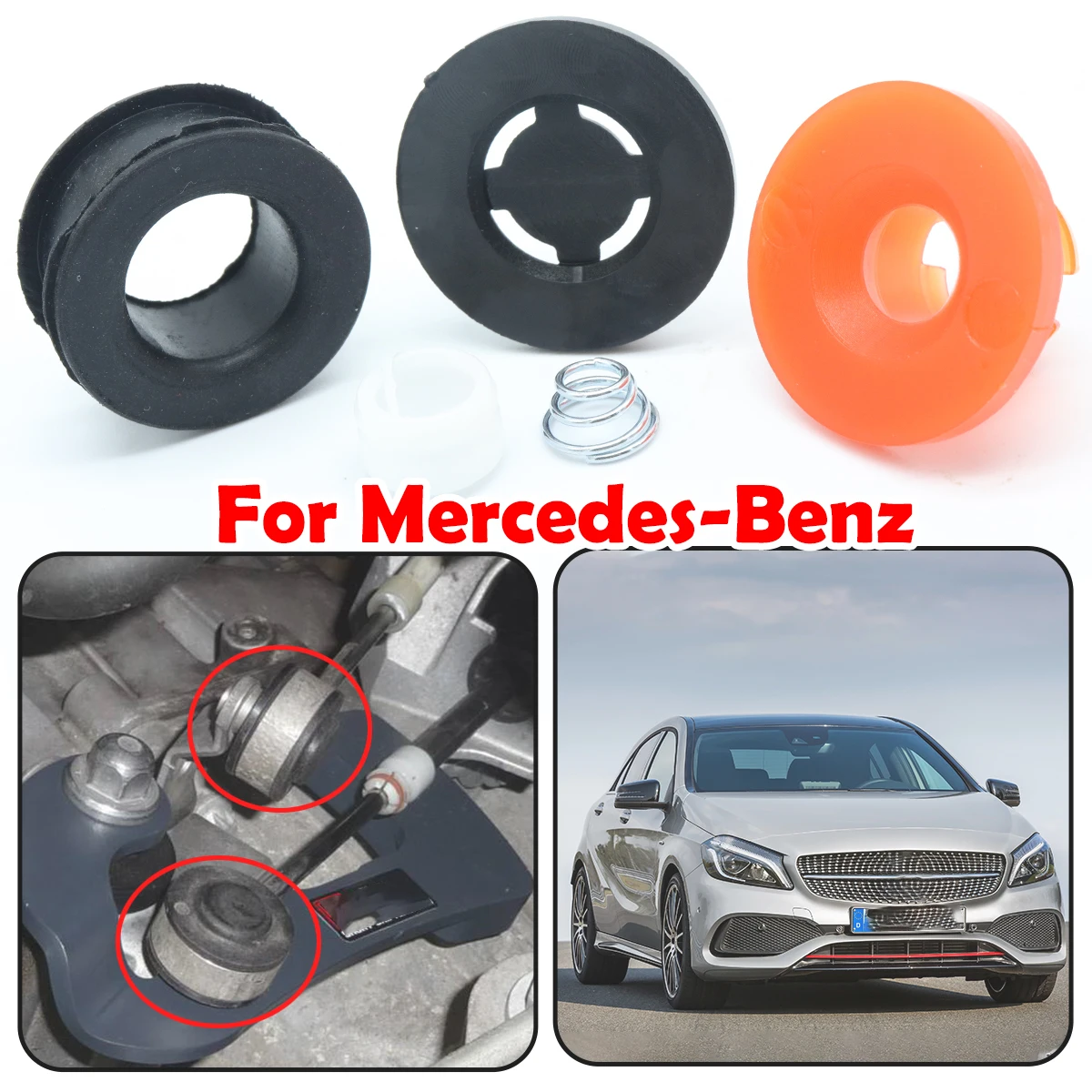 

Upgrade Gear Shift Cable Linkage End Rod Bushing Gearbox Shifter lever Selector Grommet Repair For Mercedes-Benz A-Class W176 A