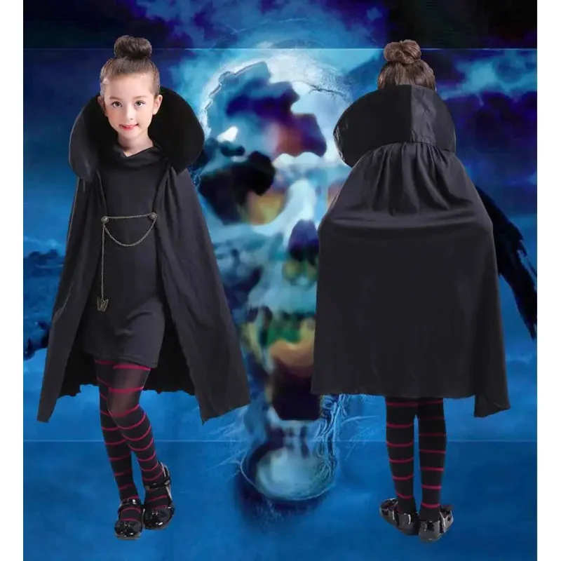 Christmas Halloween Costumes For Girls Carnival Hotel Transylvaniaing Mavis Cosplay Fancy Dress Vampire Child Adult Women BS9310