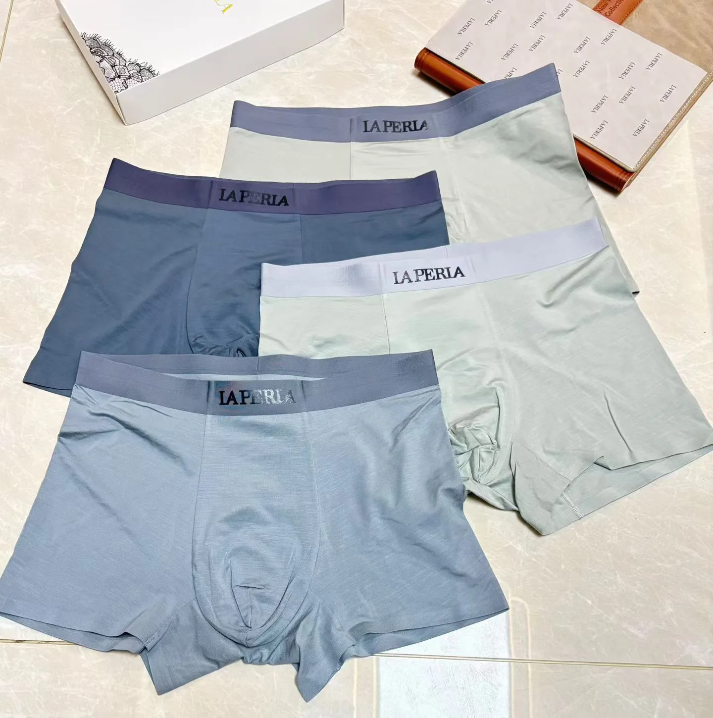 super-comfortable-pure-cotton-men's-underwear-lp2026-spring-new-color-series-box-of-four-flat-angle-pants-home-clothes