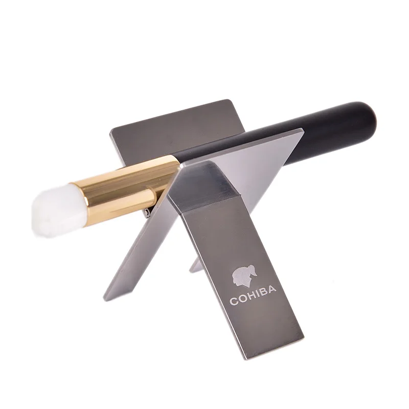 Cigar Ashtray Holder Steel Practical Gadgets Silver Foldable Cigar Stand Tray - Image 5