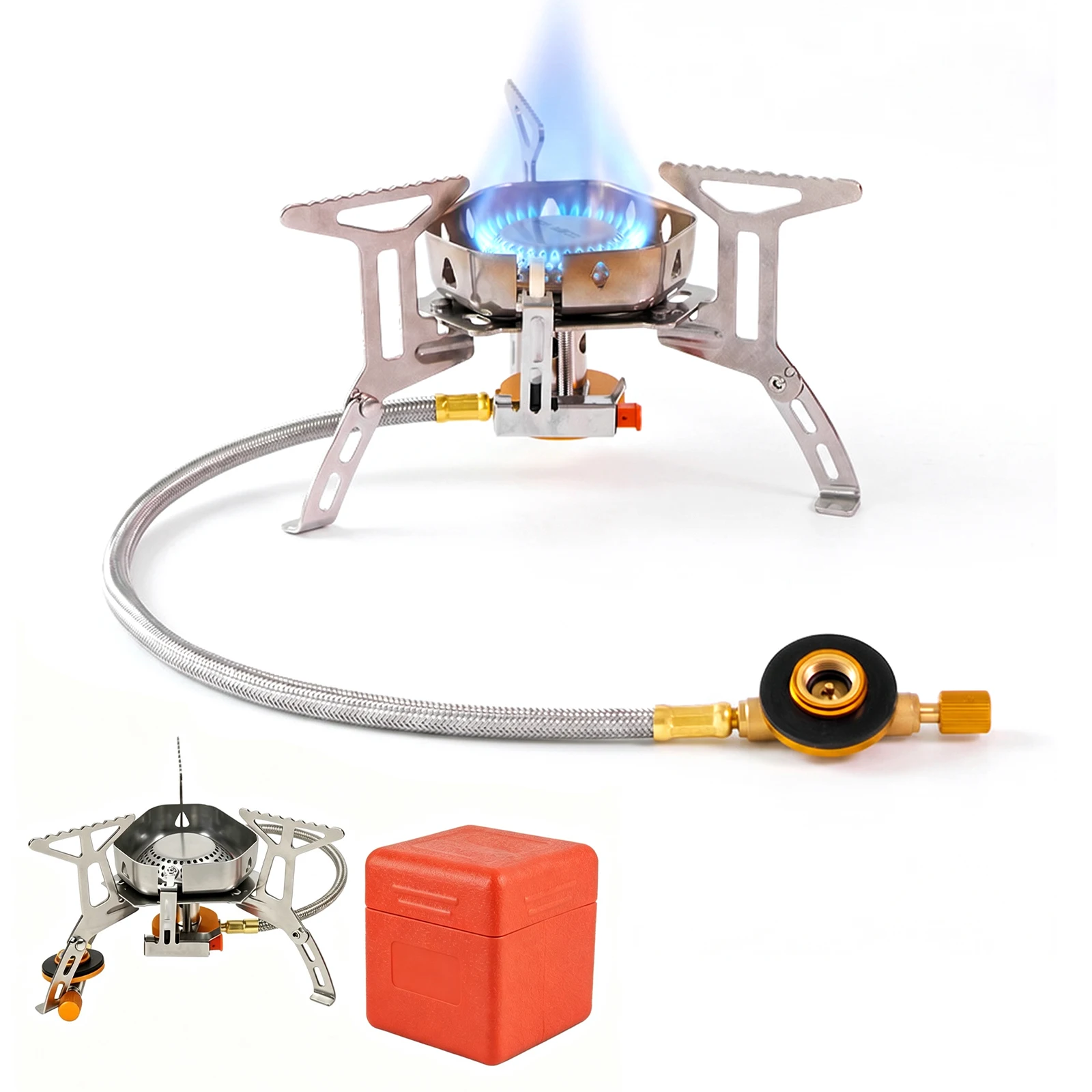 Camping Windproof Burner With  - Camping Cooking Fire Stove recension och pris
