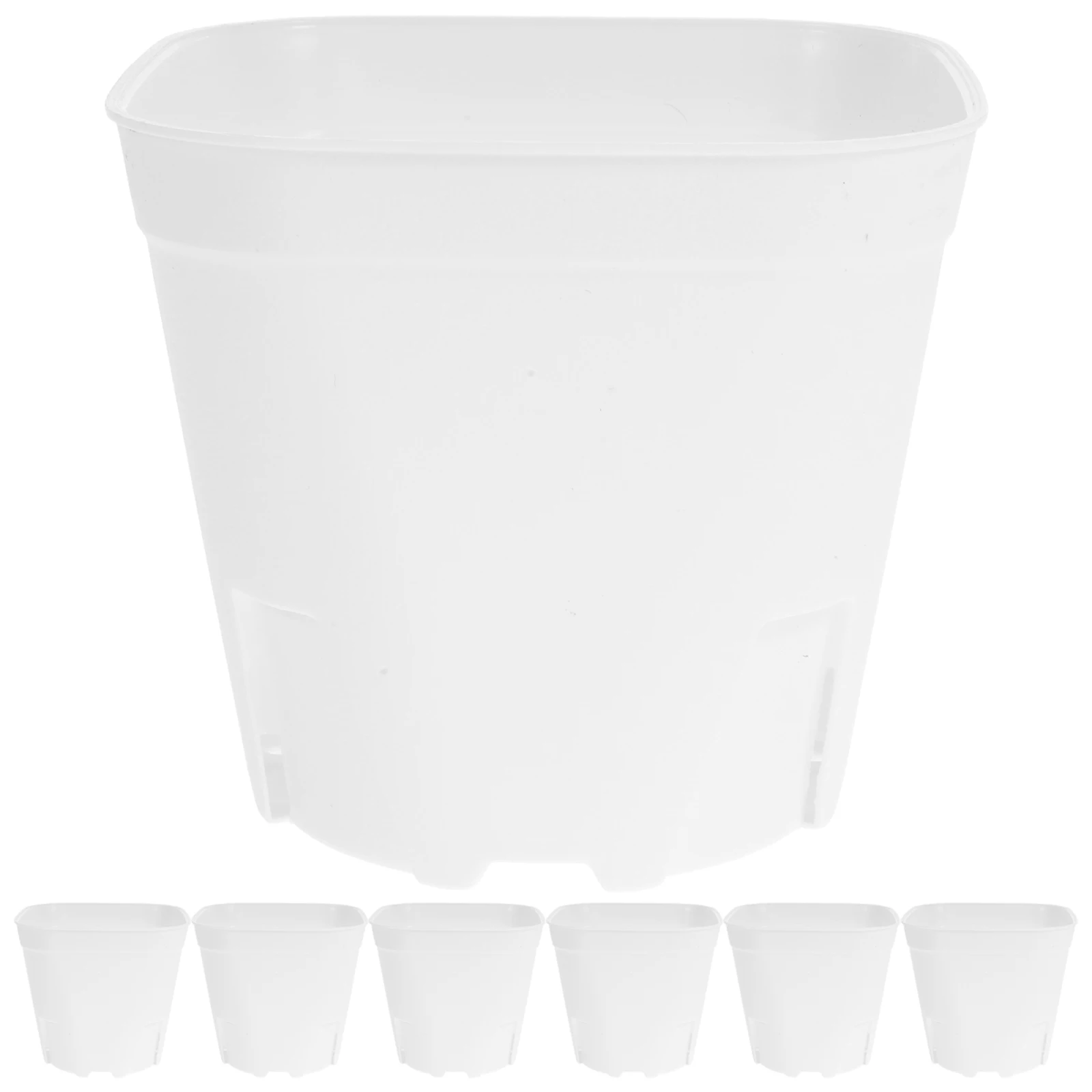 

10 Pcs Plant Nursery Pots Root Control and Breathable Square Basin for Orchids Outdoor
