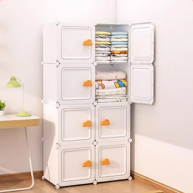 

Modular Cheap Closet Storage Partitions Clothes Organizer Portable Simple Wardrobe Minimalist Display Muebles Trendy Furniture