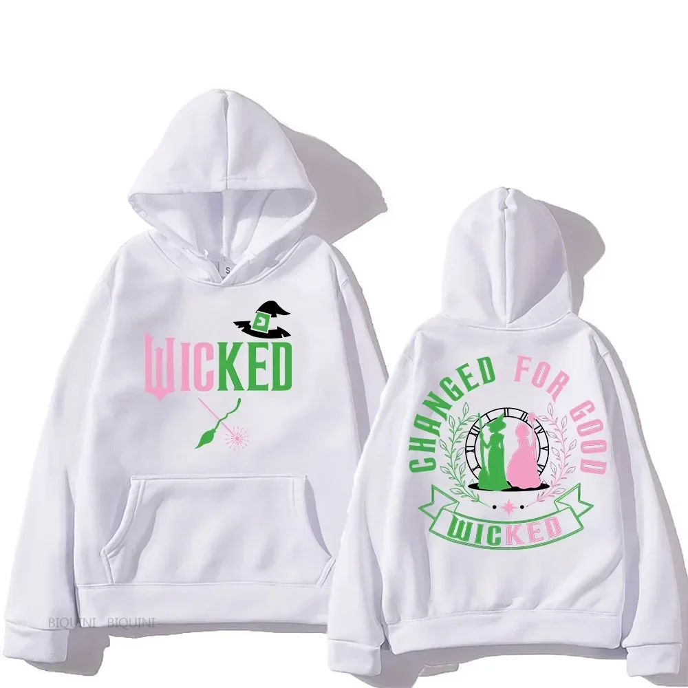 Wicked Hooded for Autumn/Winter Manga Hooded Retro Sweatshirt Funko Pop Comfortable Punk Clothes Sudaderas Casual Pullovers