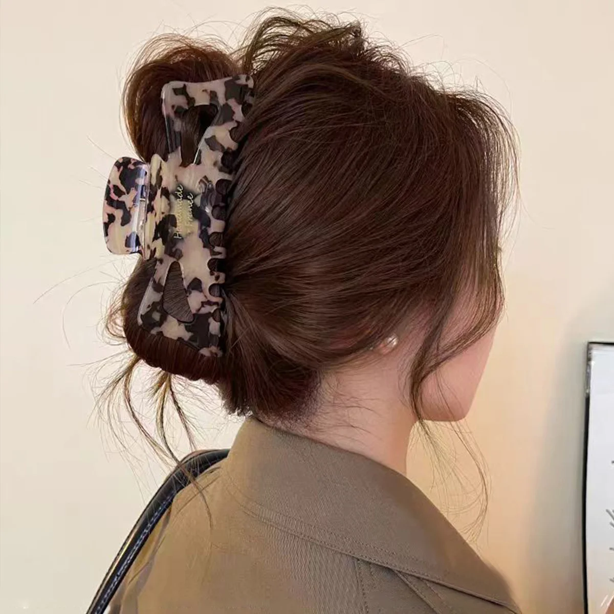 1PC Elegant 13CM XL Hollow Shark Clip Extra Large Hair Claw For Thick Waist Length Hair Non Slip Back Head Updo Hair Decor