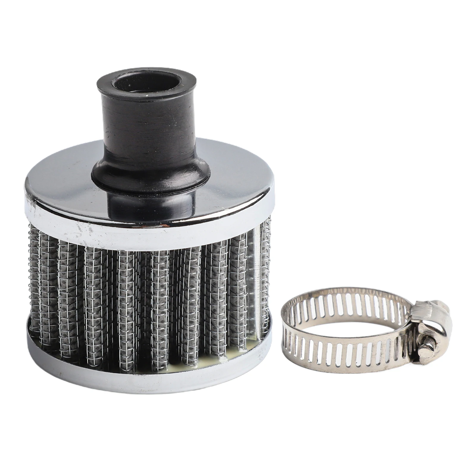 Engine Air Filter Turbo Vent Filter Car Maintenance Engine Upgrade Silver Efficient Ventilation For Turbo Vent