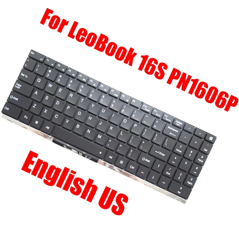

English US Laptop Keyboard For Adreamer For LeoBook 16S PN1606P Black Without Backlit
