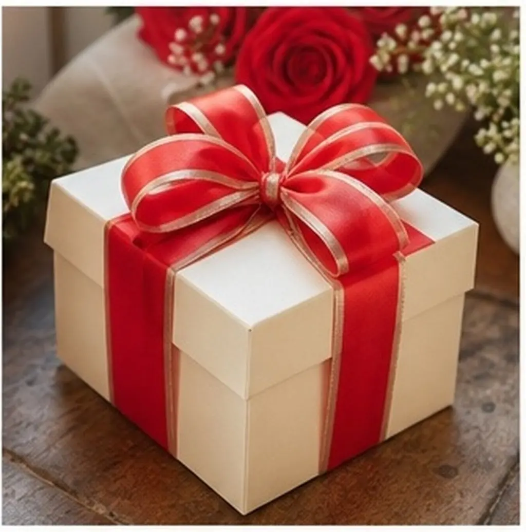 Red Glossy Curling Ribbon Roll – for Cake Boxes, Gift Wrapping, Wedding, Party, DIY Crafts & Balloon Decor
