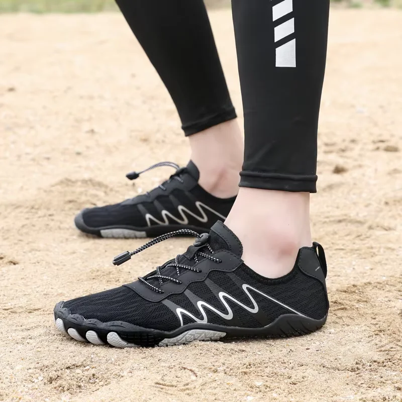 

Пляжная обувь с пятью пальцами босиком, спортивная обувь для бега, ходьбы, аква-обувь, уличная обувь для воды, быстросохнущие дышащие кроссовки для фитнеса, пары