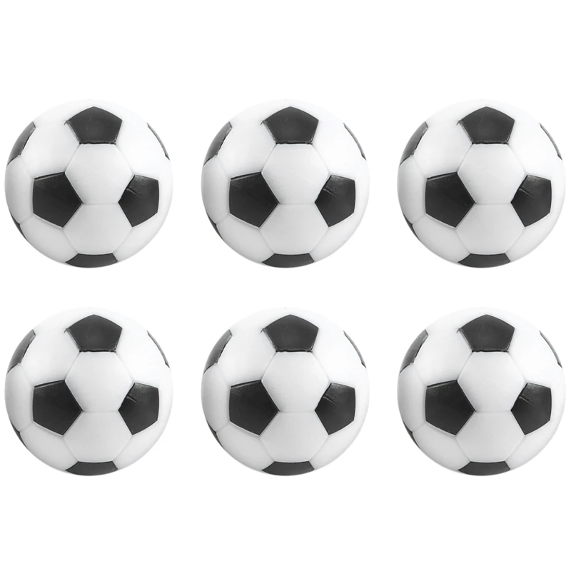 

6PCS Small Football Style Table Ball Foosball Hard Plastic Table Ball Counterpart Game Children Toy