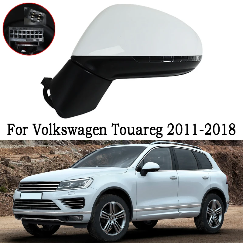 

Car Rearview Mirror Assembly For Volkswagen VW Touareg 2011-2018 Auto Fold Memory Anti Glare Turn Signal Heating Glass Housing